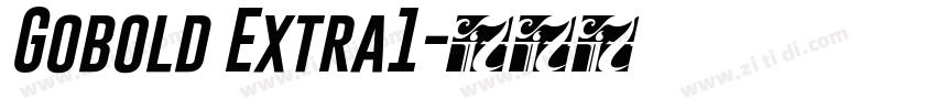 Gobold Extra1字体转换
